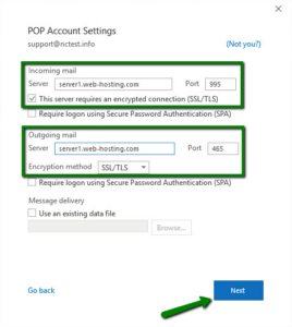 cpanel outlook2019 7