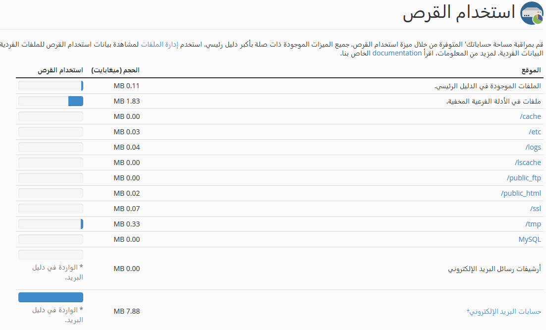 disk usage statistics2