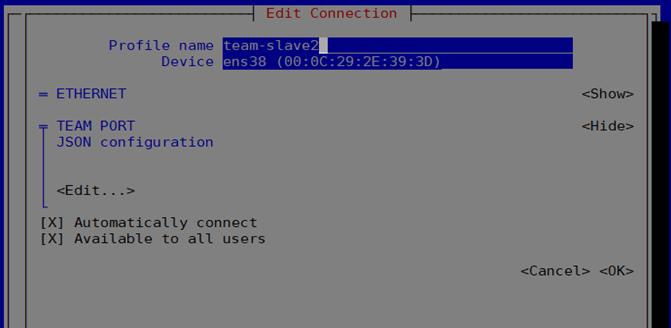 configuration nic teaming3