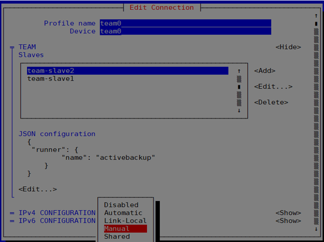 configuration nic teaming5